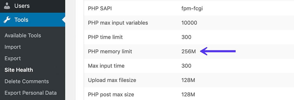 WordPress Memory Limit